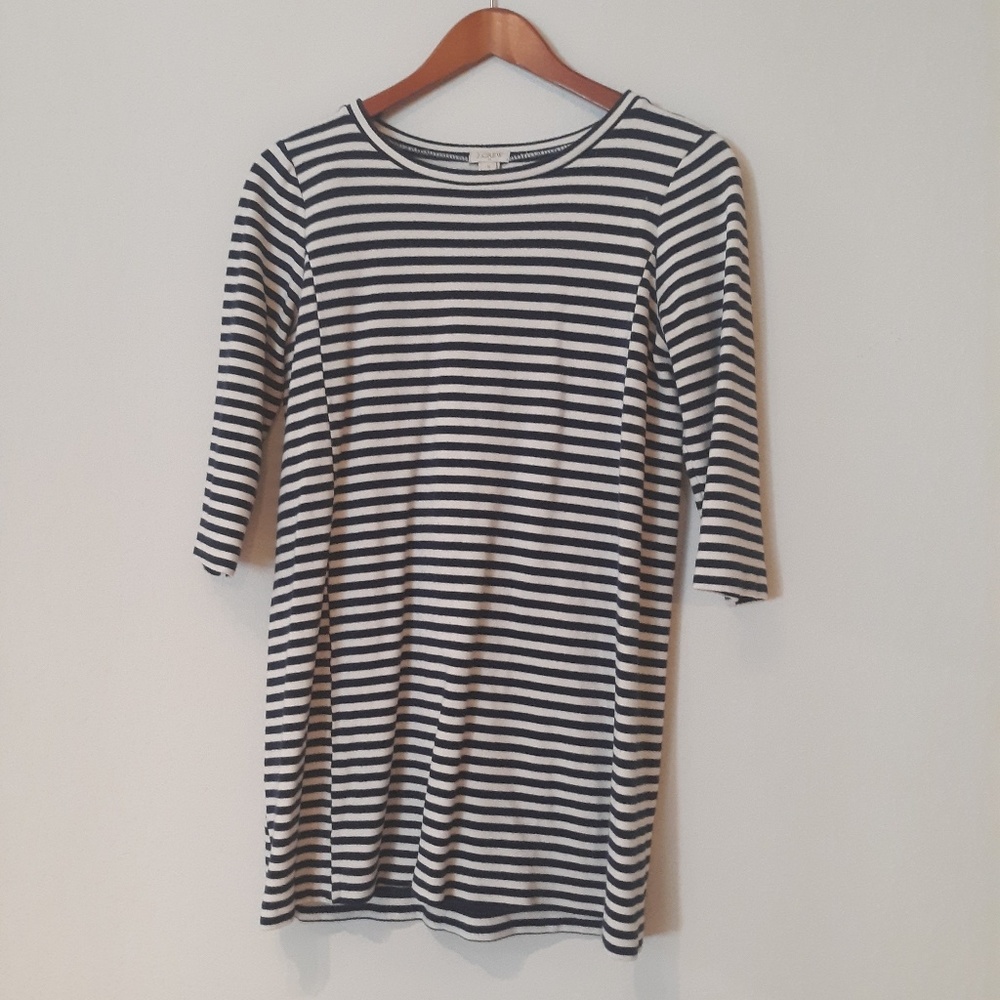J. Crew blue & white striped tunic